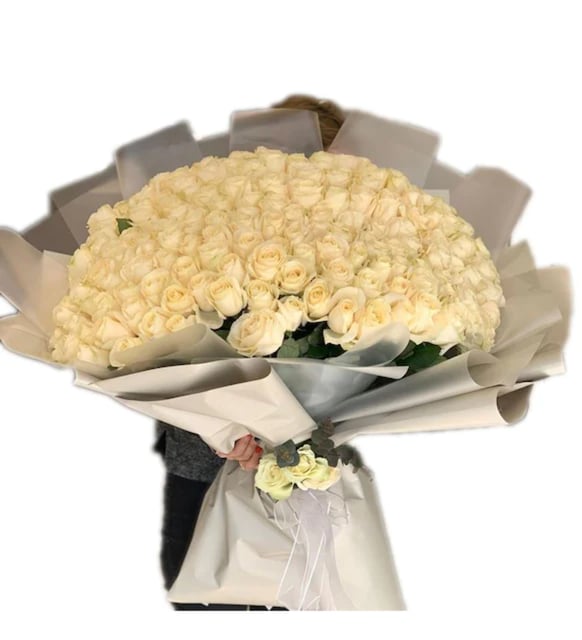 Somon Bukette 150 Beyaz Gül